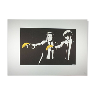Banksy, Pulp Fiction, Hand Signed Lithograph
