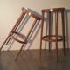 Suite of 2 baumann stools from 1950