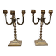 Old Dutch brass candelabras, 1920s