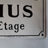 Plaque émaillée "laboratoire"