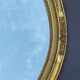 Old oval mirror medallion gilded wood & stucco louis XVI style  49x59cm