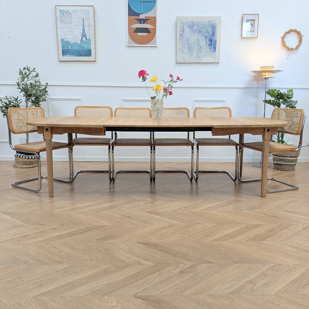 Vintage oak oval table