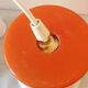 Set de 3 suspensions en opaline orange vintage