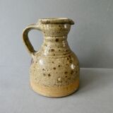 Sandstone pitcher signed Pierre Digan, 70s, la Borne
