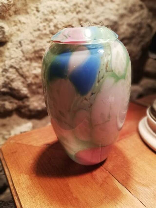 Multicoloured vase