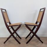 Set of 5 caned chairs