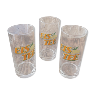 Set of 3 Eis Tee orangeade glasses