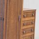 Asymmetrical storage unit Dresser wardrobe with vintage mirror 1950