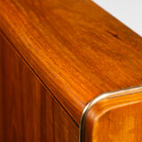 Buffet landsman white glass top