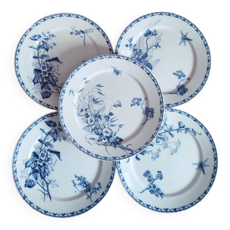 5 Carmen dinner plates by UetC Sarreguemines