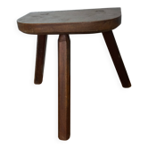 Tripod stool, cowherd in solid oak