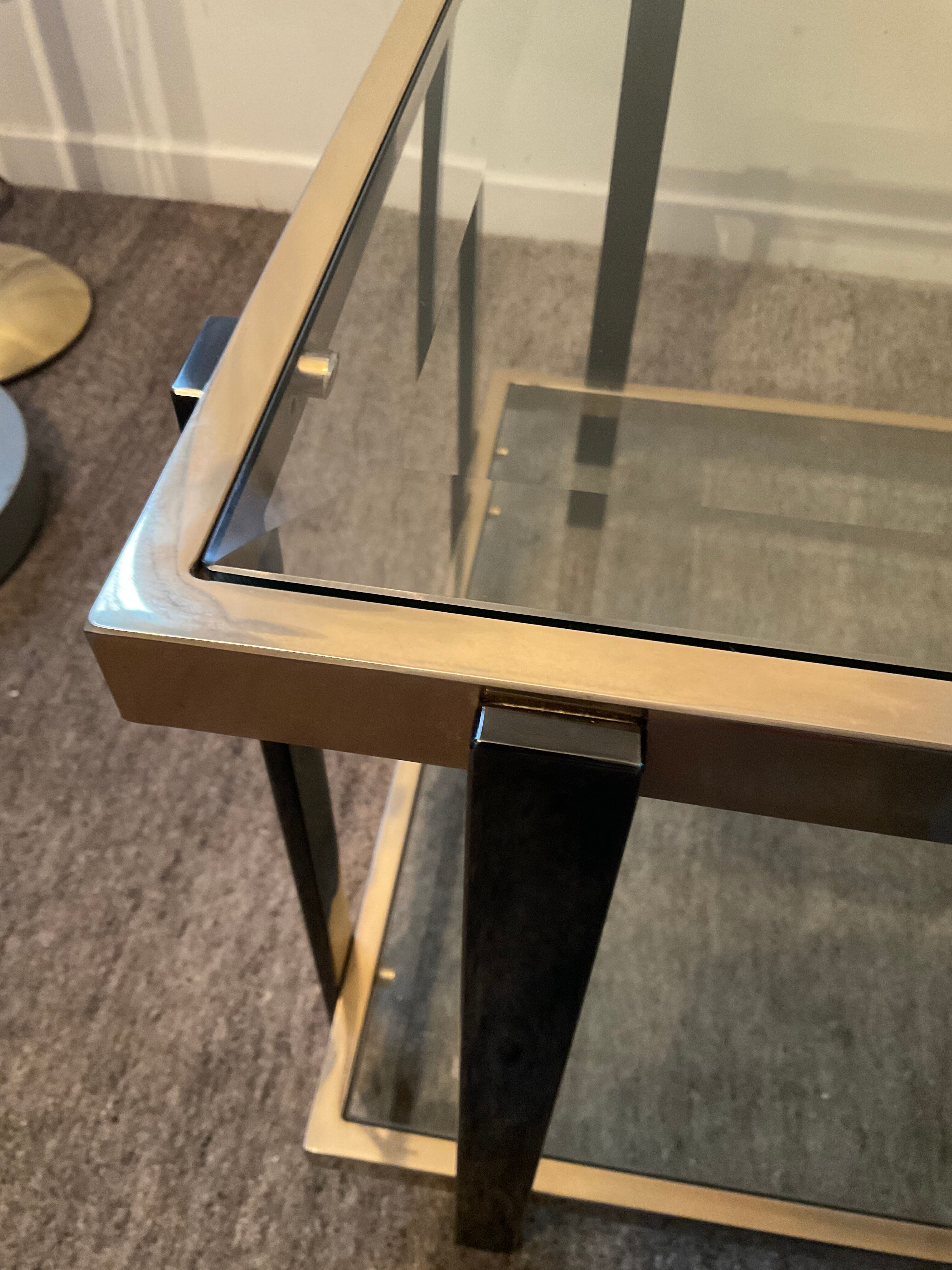 Belgo Chrom Hollywood Regency Coffee Table of the 70s