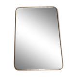 Miroir de barbier dos en cuir