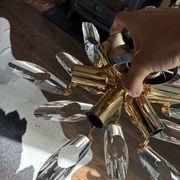 Vintage sputnik ceiling light — glass spikes