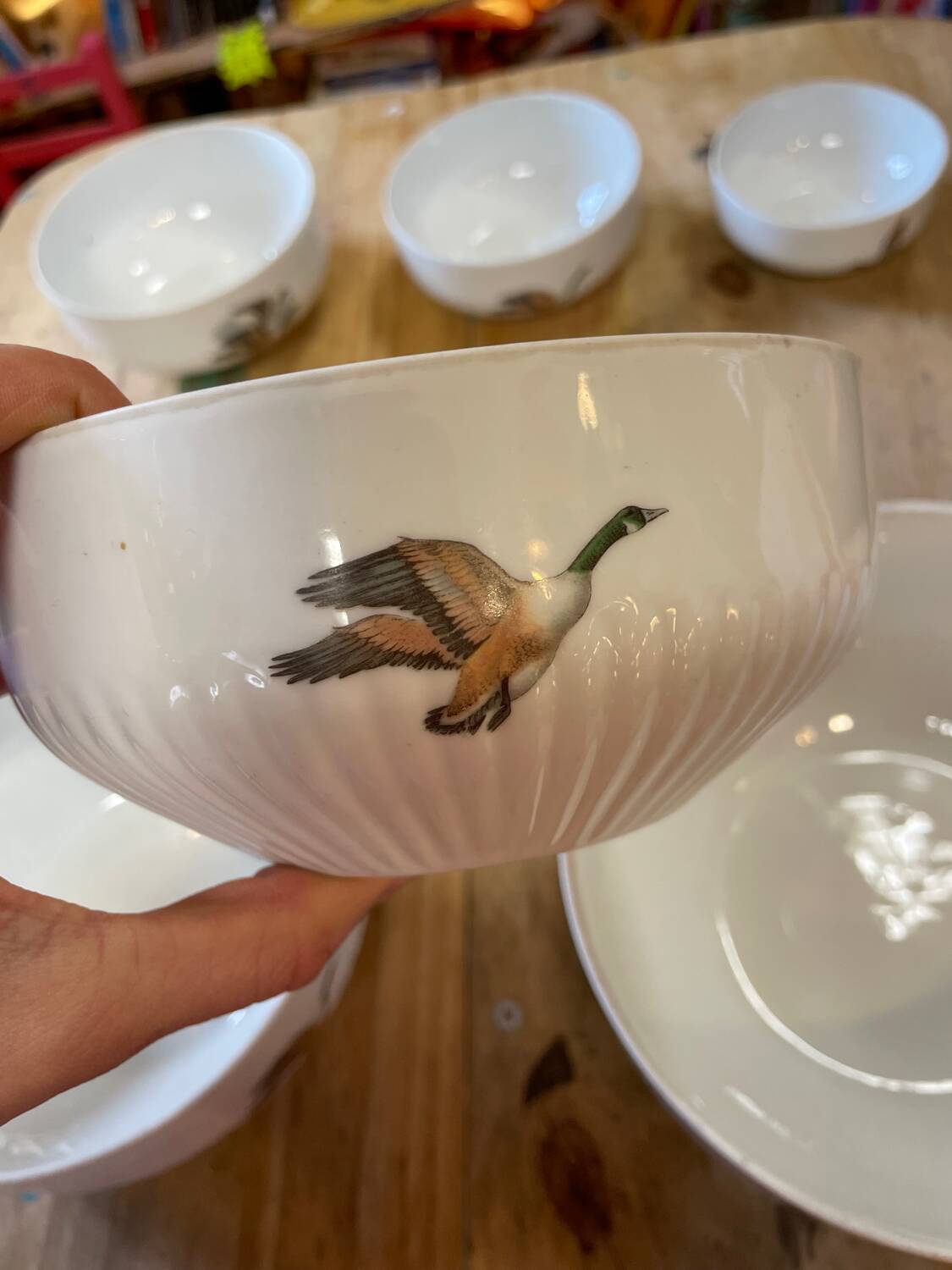 Set of Limoges porcelain bowls