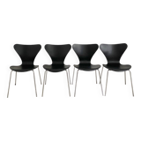 Set of 4 Butterfly Chairs by Arne Jacobsen, Fritz Hansen Edition