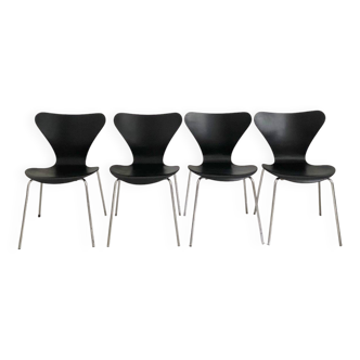 Ensemble de 4 Chaises Butterfly de Arne Jacobsen édition Fritz Hansen