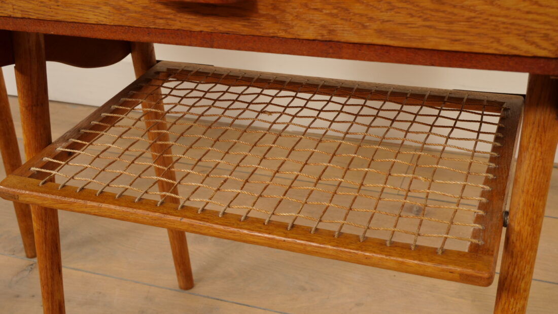 Ensemble de tables de chevet vintage danoises | Teck et chêne | Vintage