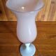 Vase vintage en opaline rose 22 cm