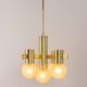 Sciolari chandelier in brass, Italy, 1960s.