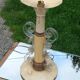 Lampe vintage des années 50 tôle, plexi et bois