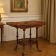 Table basse ancienne victorienne en acajou, Angleterre, XIXe siècle