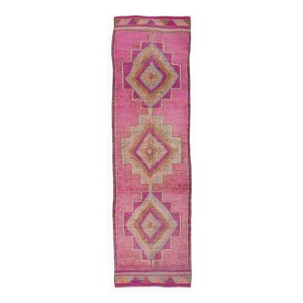 Tapis de couloir turc rose marron 86x300 cm SKU 18158