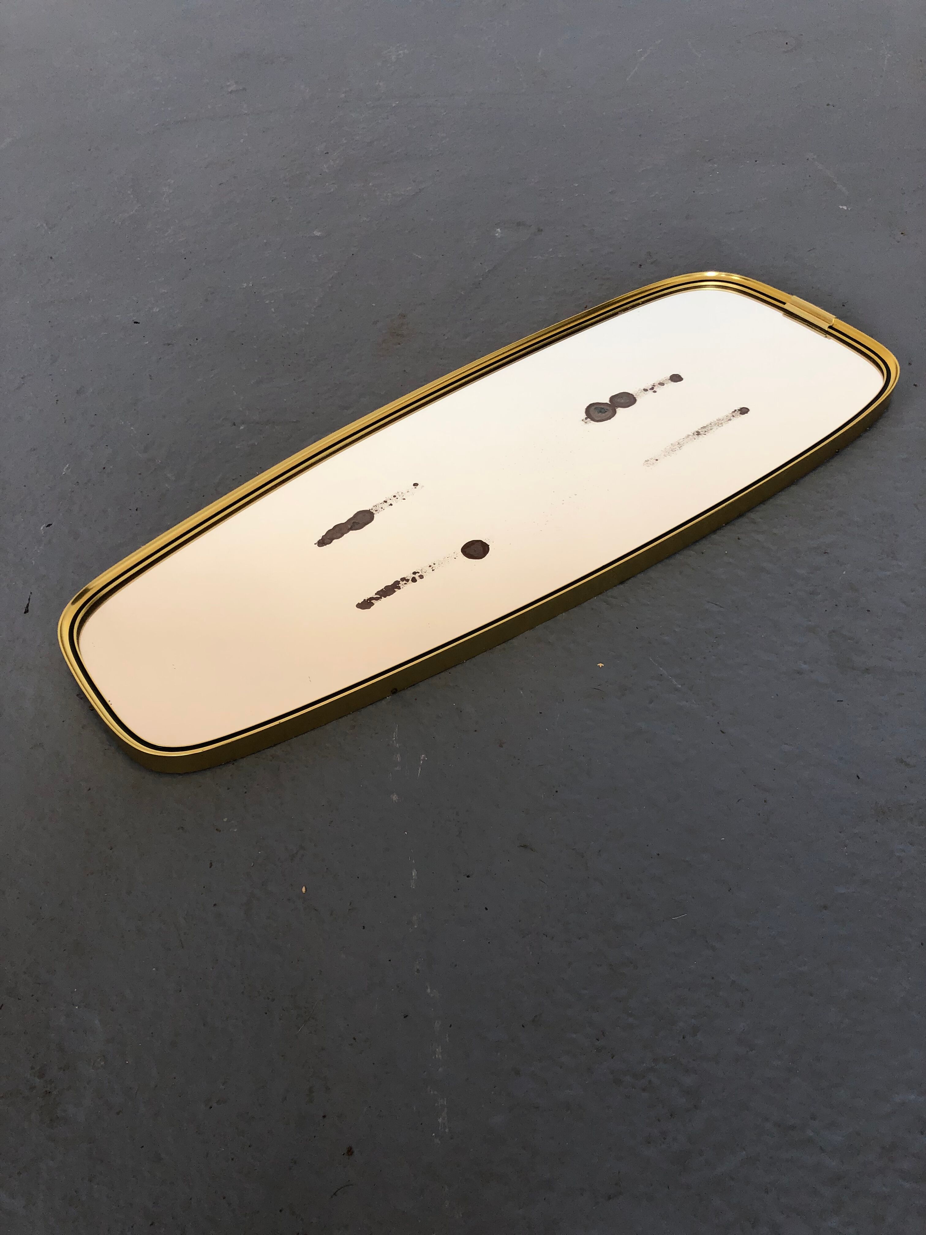 Miroir rockabilly années 1970 26x78cm