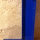 Letter L vintage sign in blue plexiglass