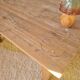 Old low farmhouse table - 2 drawers