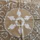 Vintage hand-embroidered tablecloth 129x138 cm