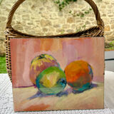 Acrylic painting 3 apples