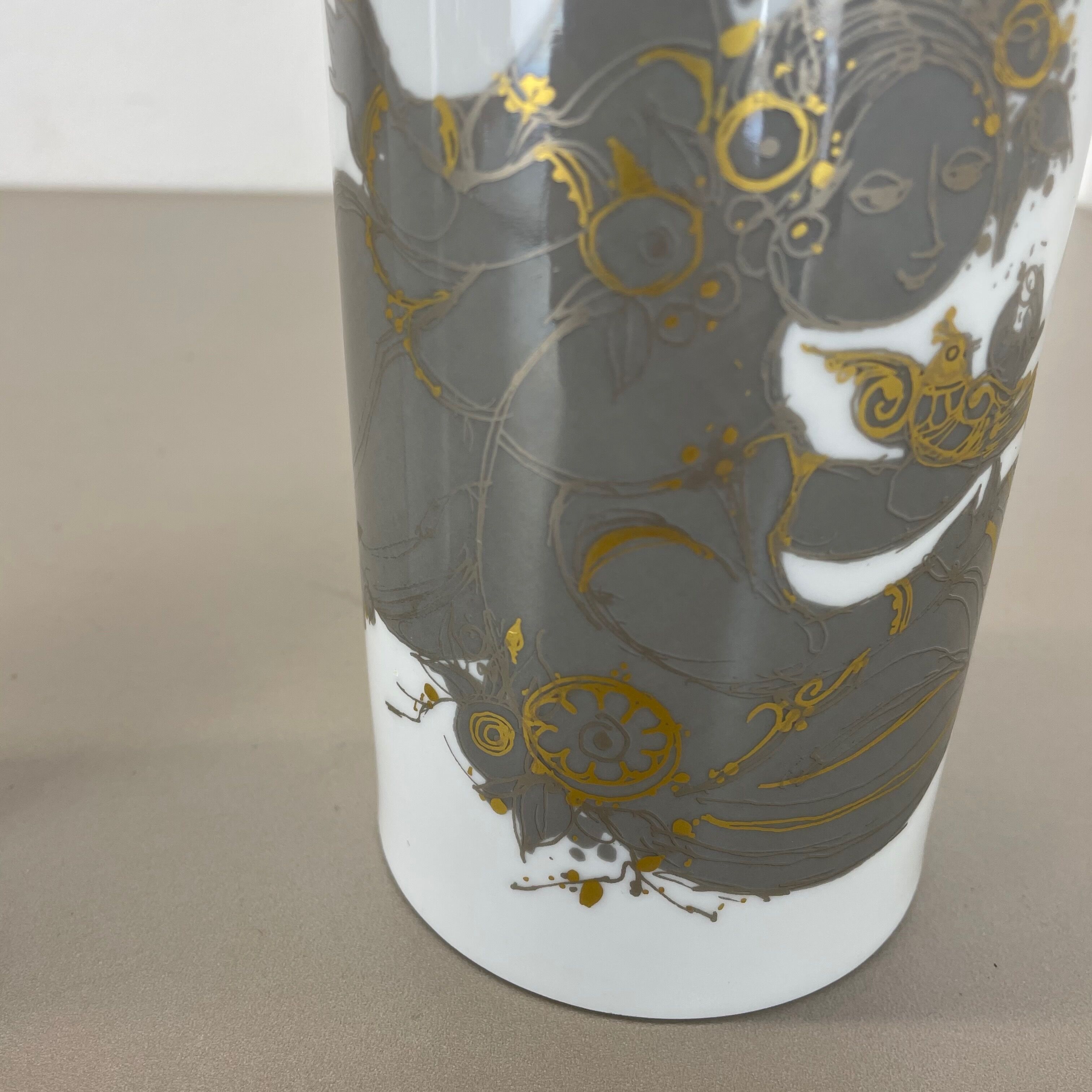 Set of 2 Porcelain Vase by Björn Wiinblad for Rosenthal Studio Line Germany 1970