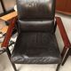Danish leather and rosewood armchairs for Sibast 70s