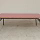 1960s pink Formica and metal refectory table
