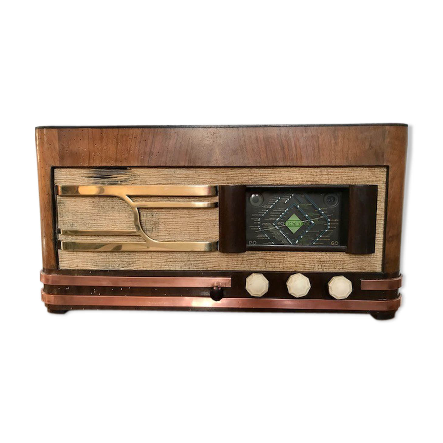 Former TSF lamp radio station LEMOUZY Paris 1940/50