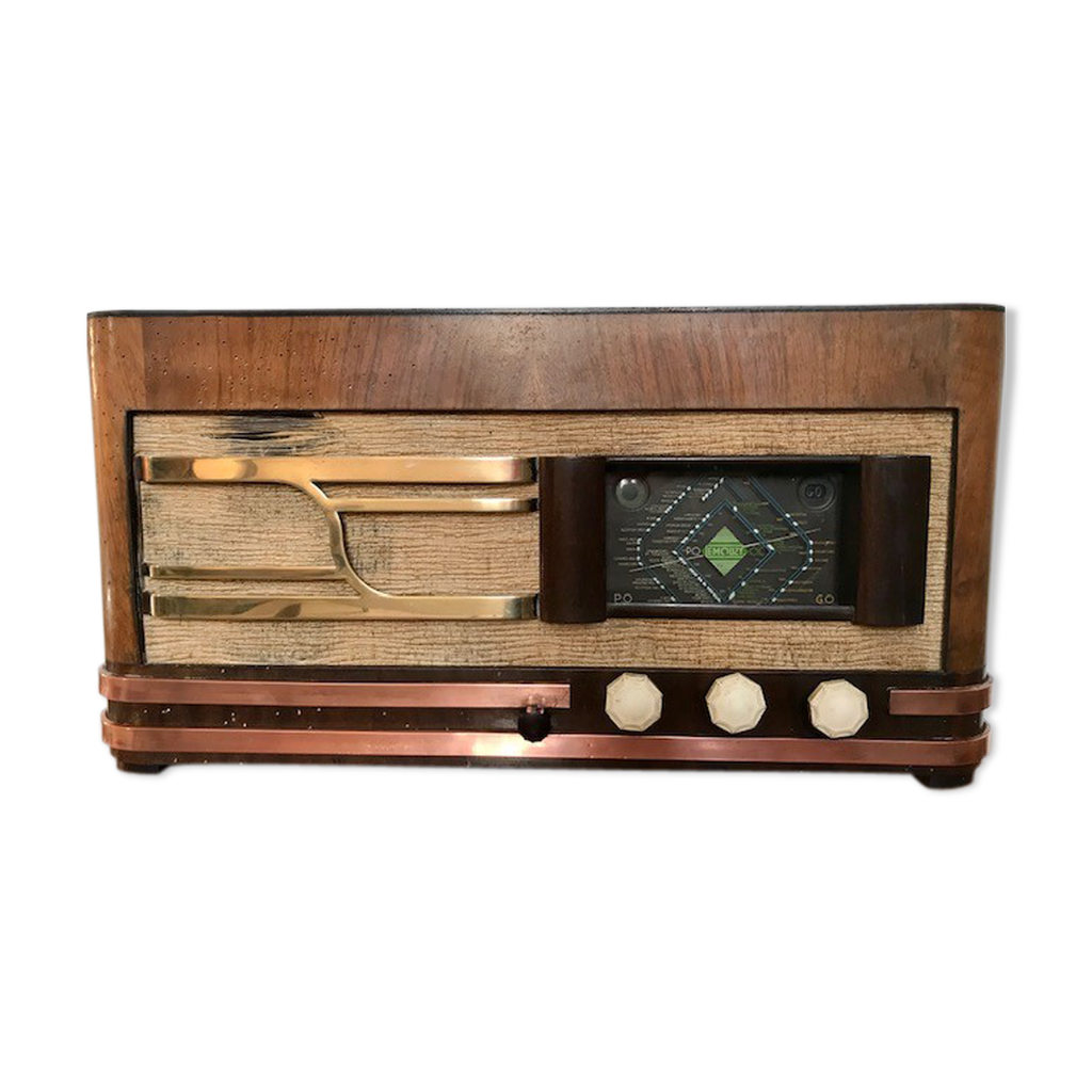 Poste TSF radio à lampes Lemouzy Paris années 1940/50 | Selency