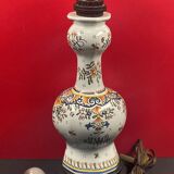 Table lamp, Rouen decor, Quimper, 38 cm socket height