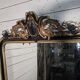 Napoleon III mirror from the 19th century with gold leaf, 190cm H