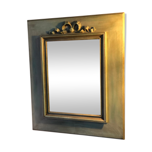 Glace miroir patiné