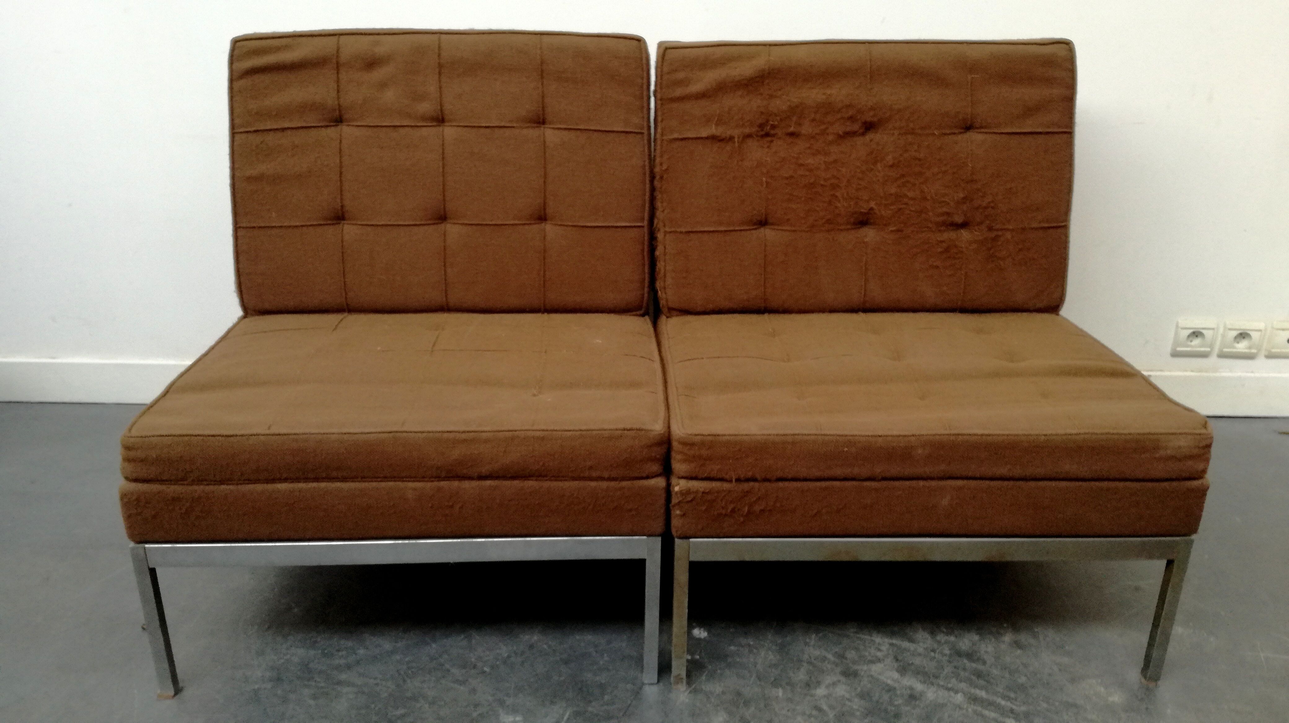 Pair armchairs by Florence Knoll 1960s