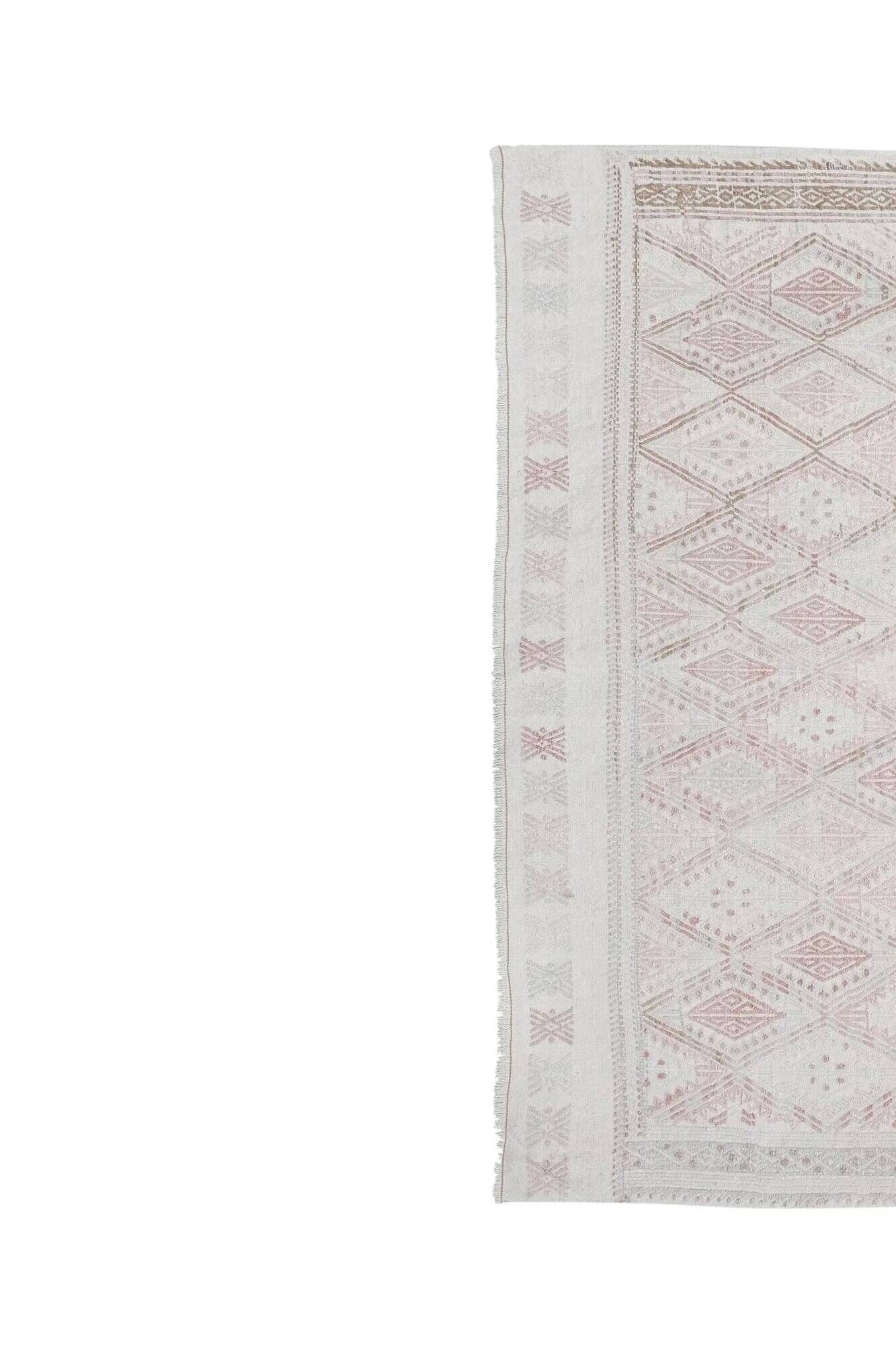 Vintage Turkish kilim, handwoven, 144x212 cm.
