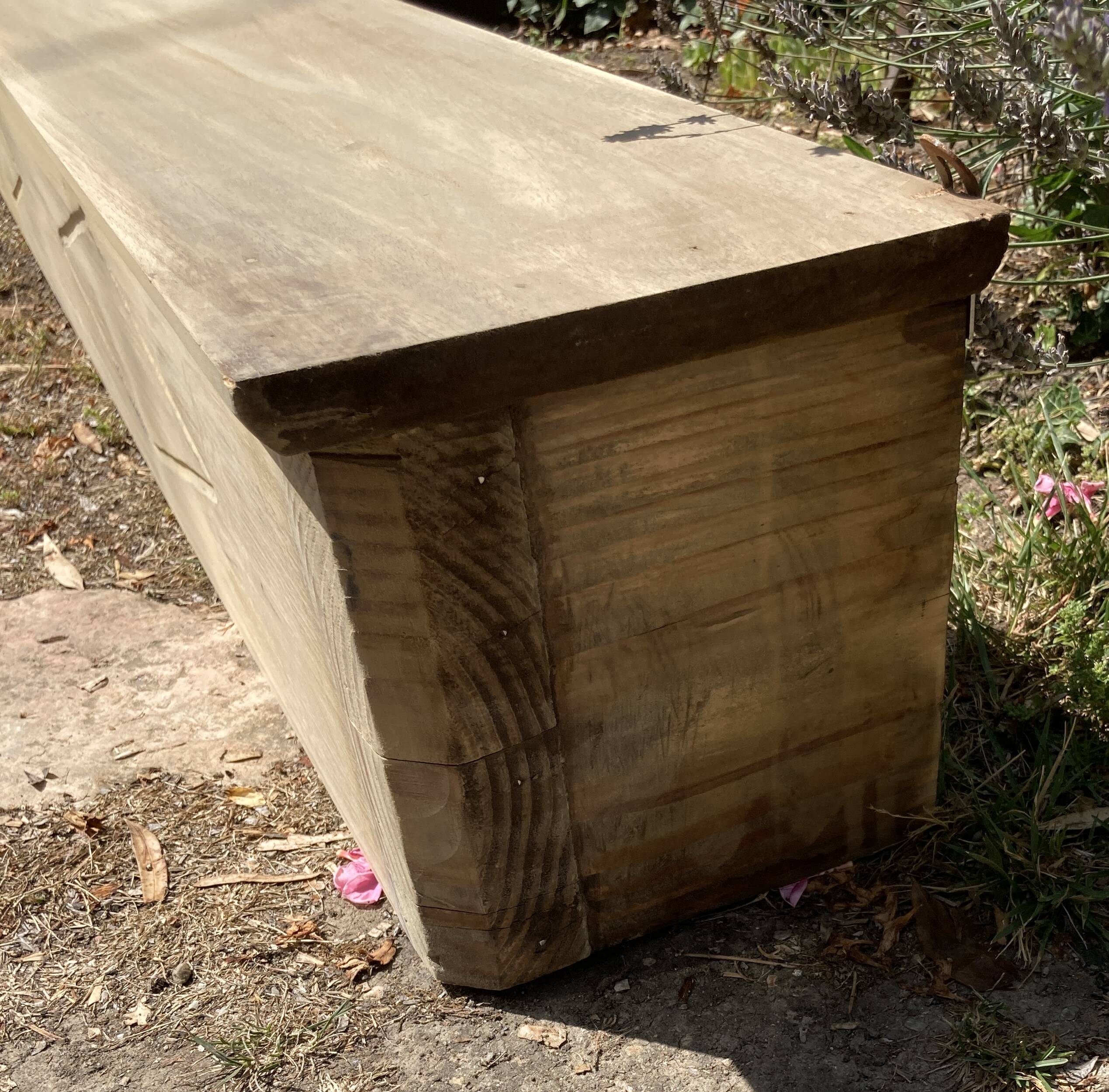 Very large and long shelf - 2m40 - raw wood