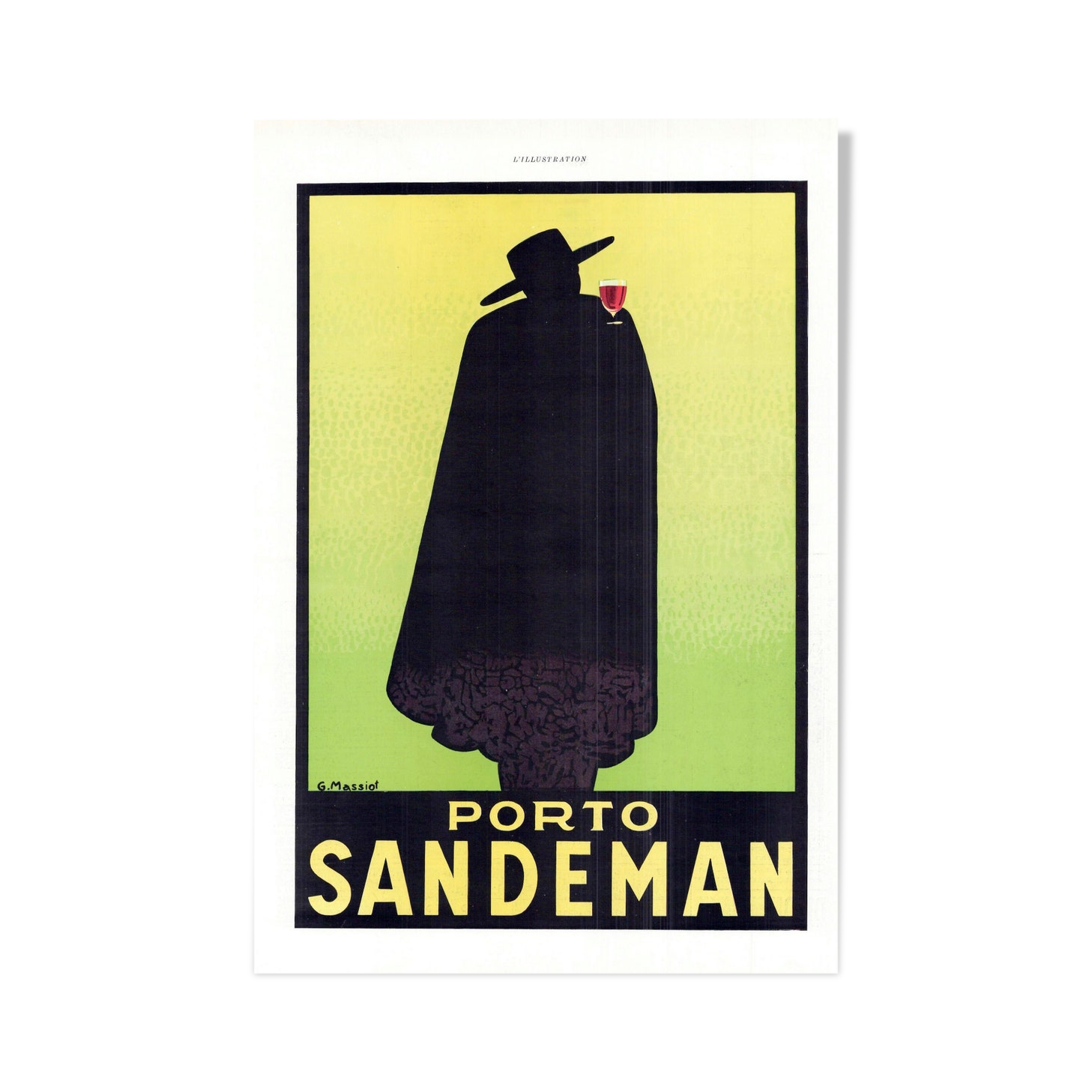 Vintage poster 30s Porto Sandeman 30x40cm