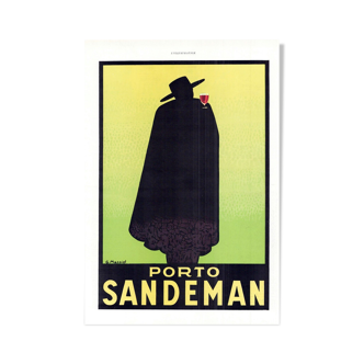 Vintage poster 30s Porto Sandeman 30x40cm