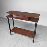 Vintage teak console Italy 1960