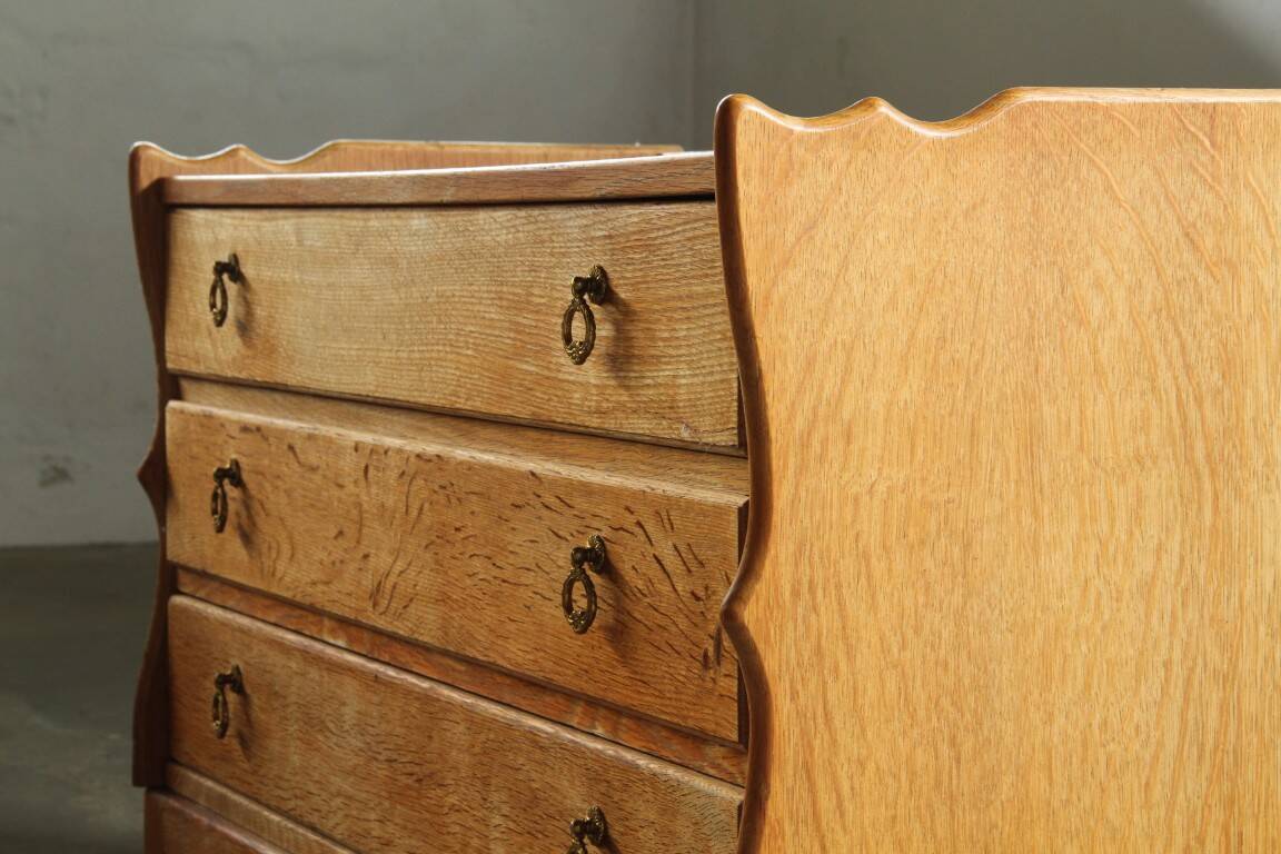 Vintage Danish modern oak dresser attributed to Kjærnulf, 1960s