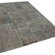 Handmade turkish overdyed 170 cm x 245 cm grey patchwork rug
