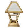 XXL “pagoda” lamp in bamboo and rattan from the 70s
