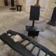 Brutalist chair sculpture